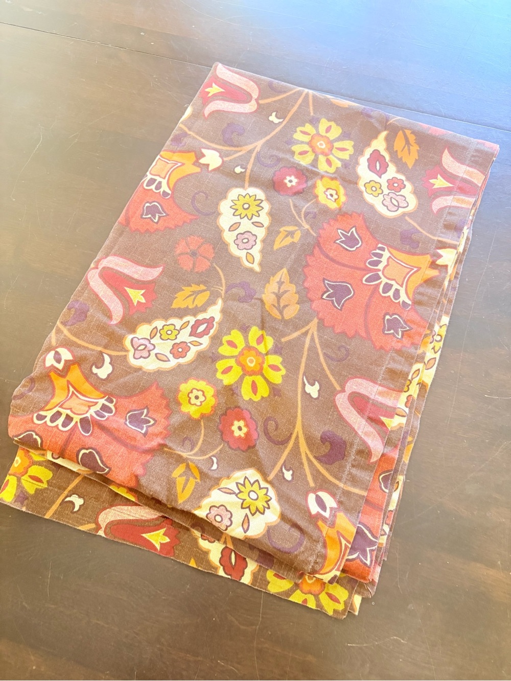 World Market Fall Paisley Floral Tablecloth